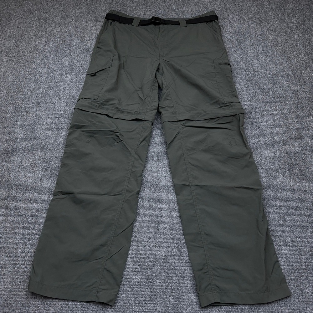 Columbia Silver Ridge Convertible Pant Men 36x32 Zip-Off Cargo Lightweight Belt